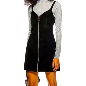 TopShop Corduroy Zip Up Dress, SIZE 8